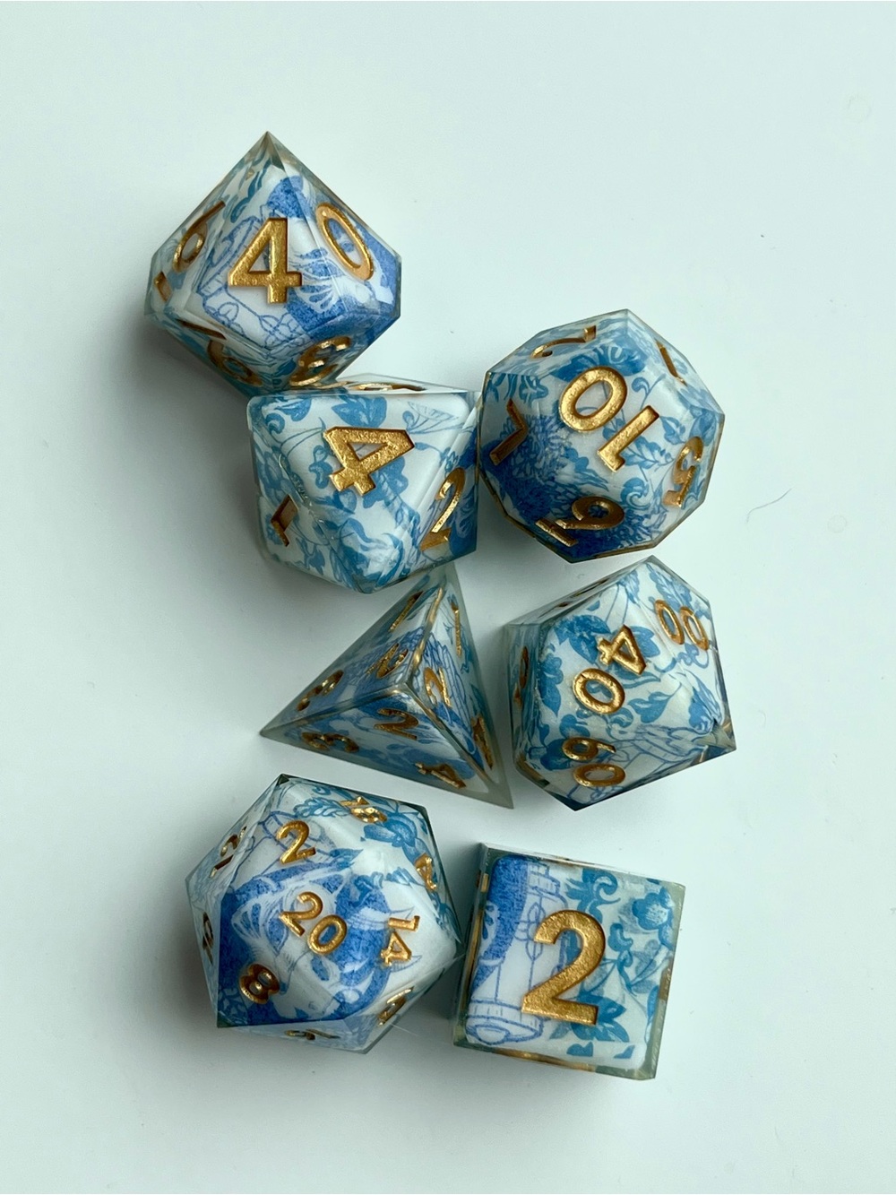Handmade RibbonandKnot Discontinued Oni Girl - Dice Set Of 7